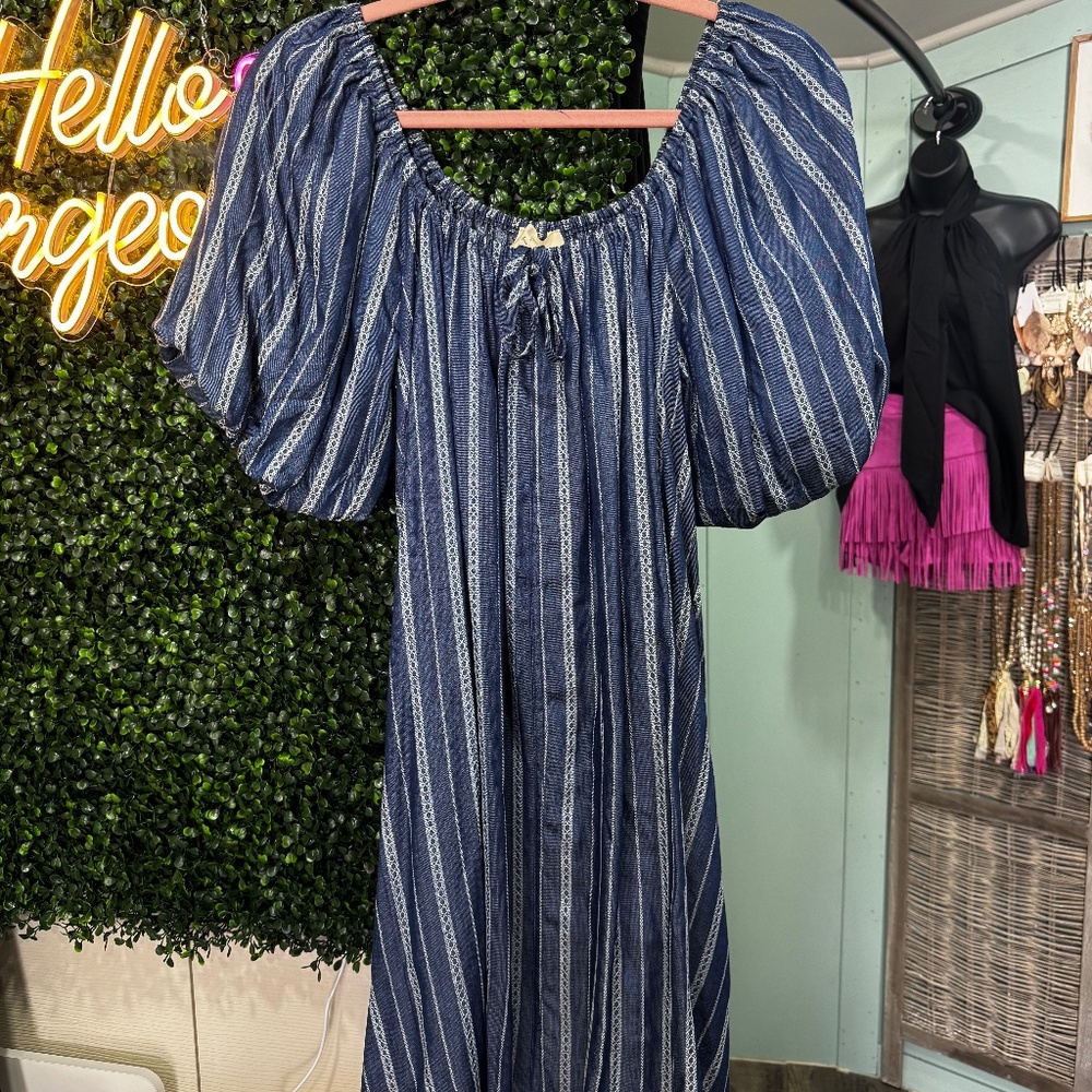 Fantastic Fawn Bubble Sleeve Mini Dress